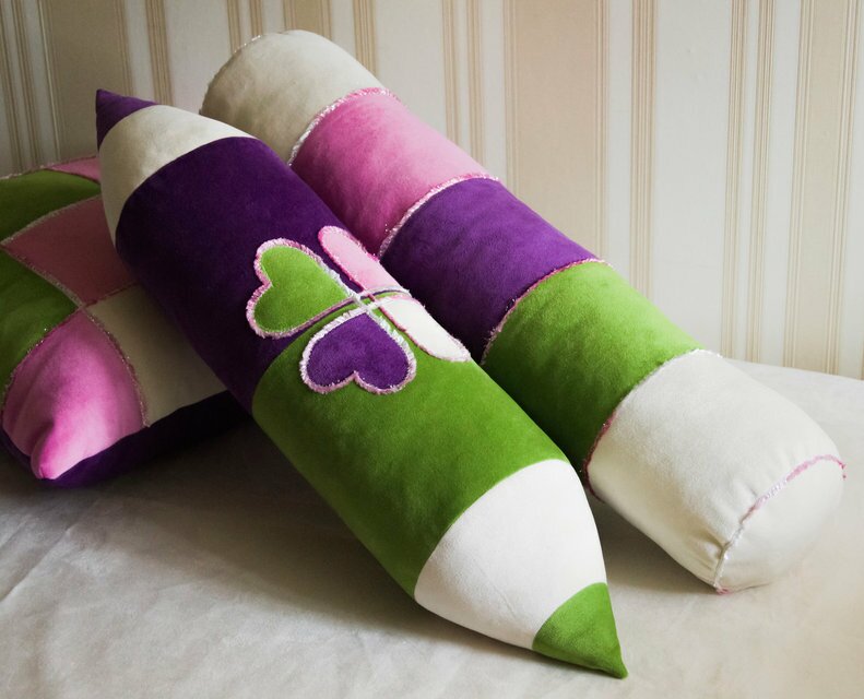 Декоративная подушка-валик Полоска
